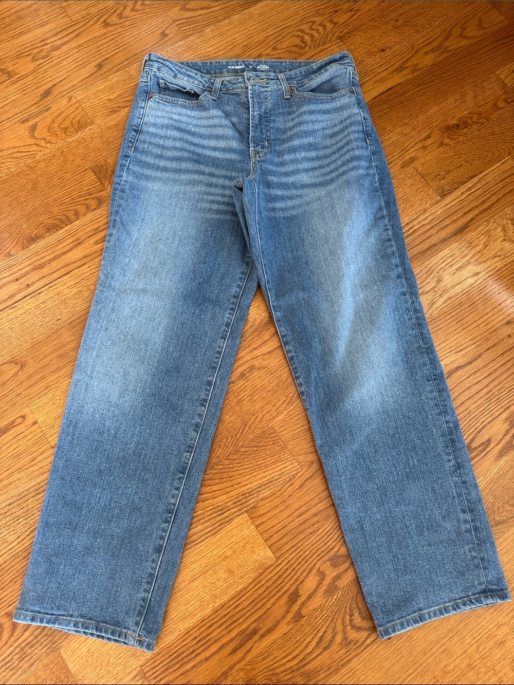 Old Navy High-Rise OG Loose Jeans Size 12 Medium Wash
